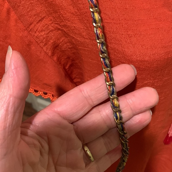 Cute fabric and bead purse - Picture 7 of 9